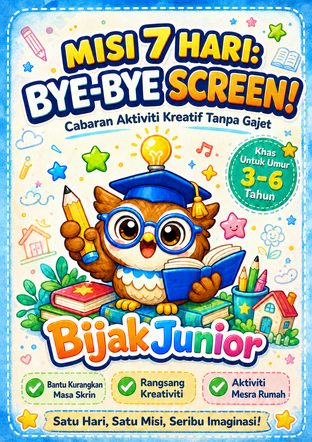 Kulit Misi 7 Hari Bye-Bye Screen