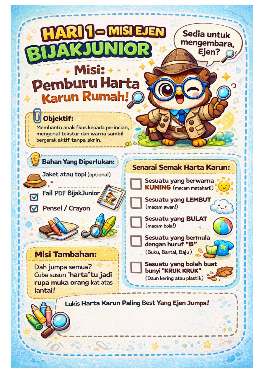 Contoh halaman misi hari pertama