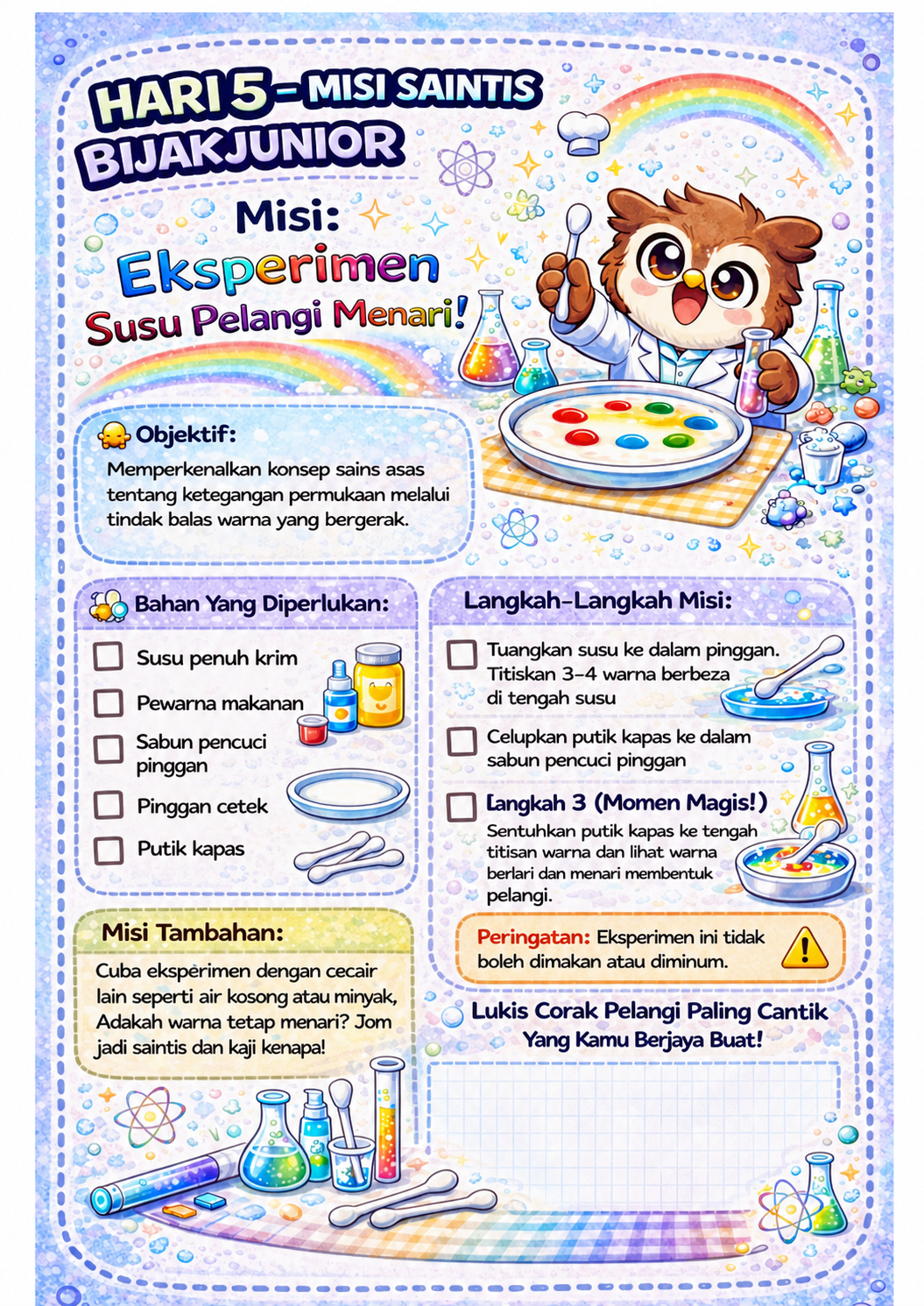 Contoh halaman misi hari kelima